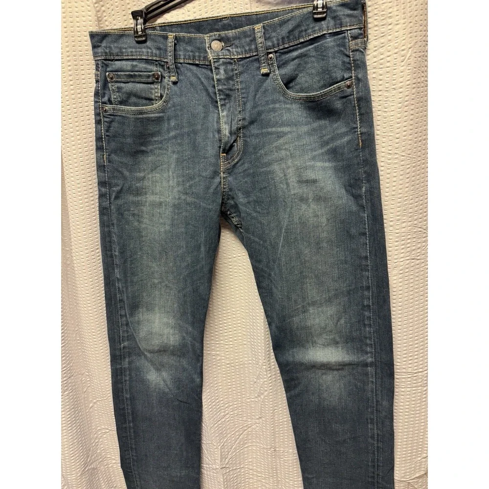 Levi's Men's 502  04/17 Medium Wash 32x32 Comfort Regular‎ Stretch Logo Tapered